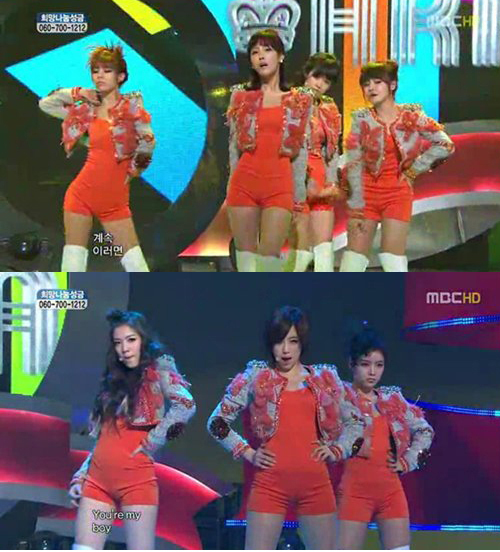 ‘露出取り締まり’ガールグループ、団体でエアロビクス？