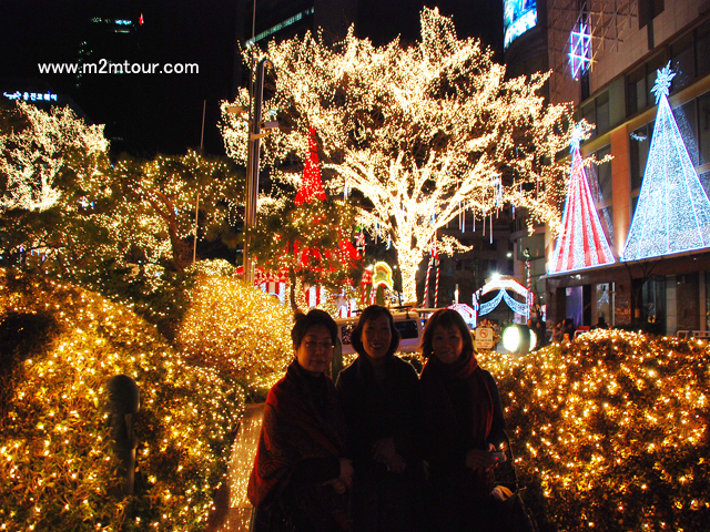 『ロッテホテルのイルミネイション』　思わず綺麗だったので寄ってたホテル～すげい～＾＾キラキラで本当に年末年始の雰囲気～でした。