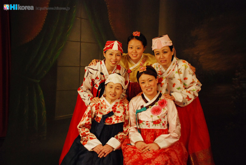 韓国チマチョゴリ体験で盛り上がりました。＾＾